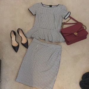 Two piece peplum